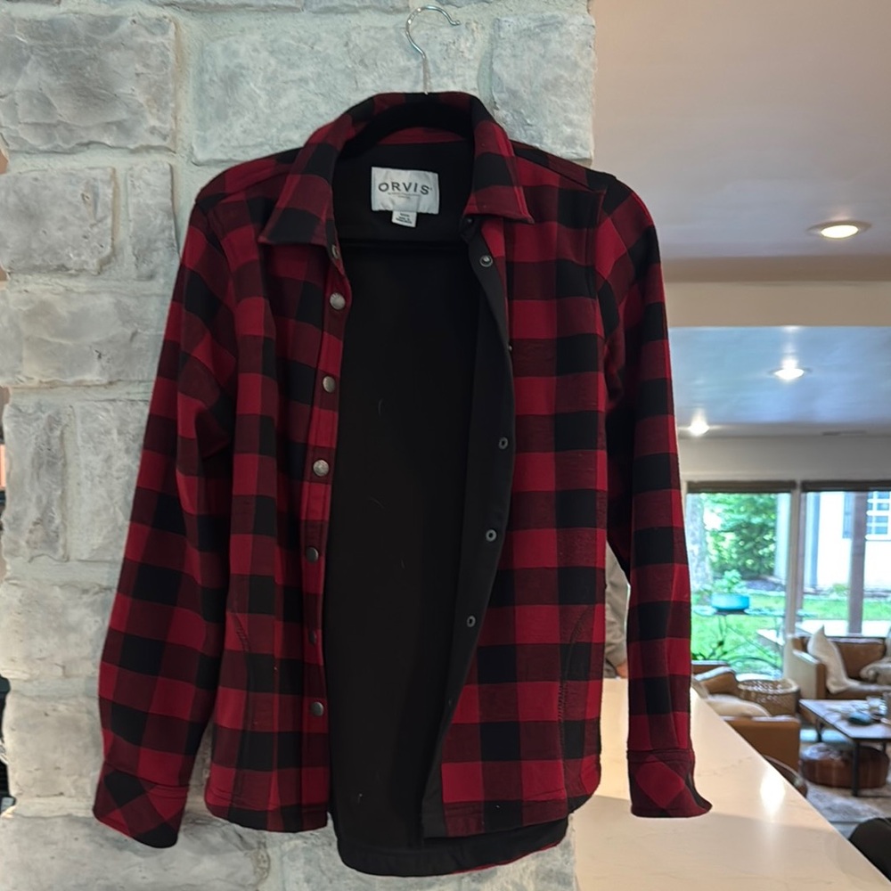 Orvis Women’s Red and Black Plaid Shirt